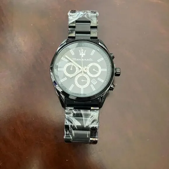 Maserati Competizione 8851121003-9788 Gloss Black Chronograph Mens dress Watch